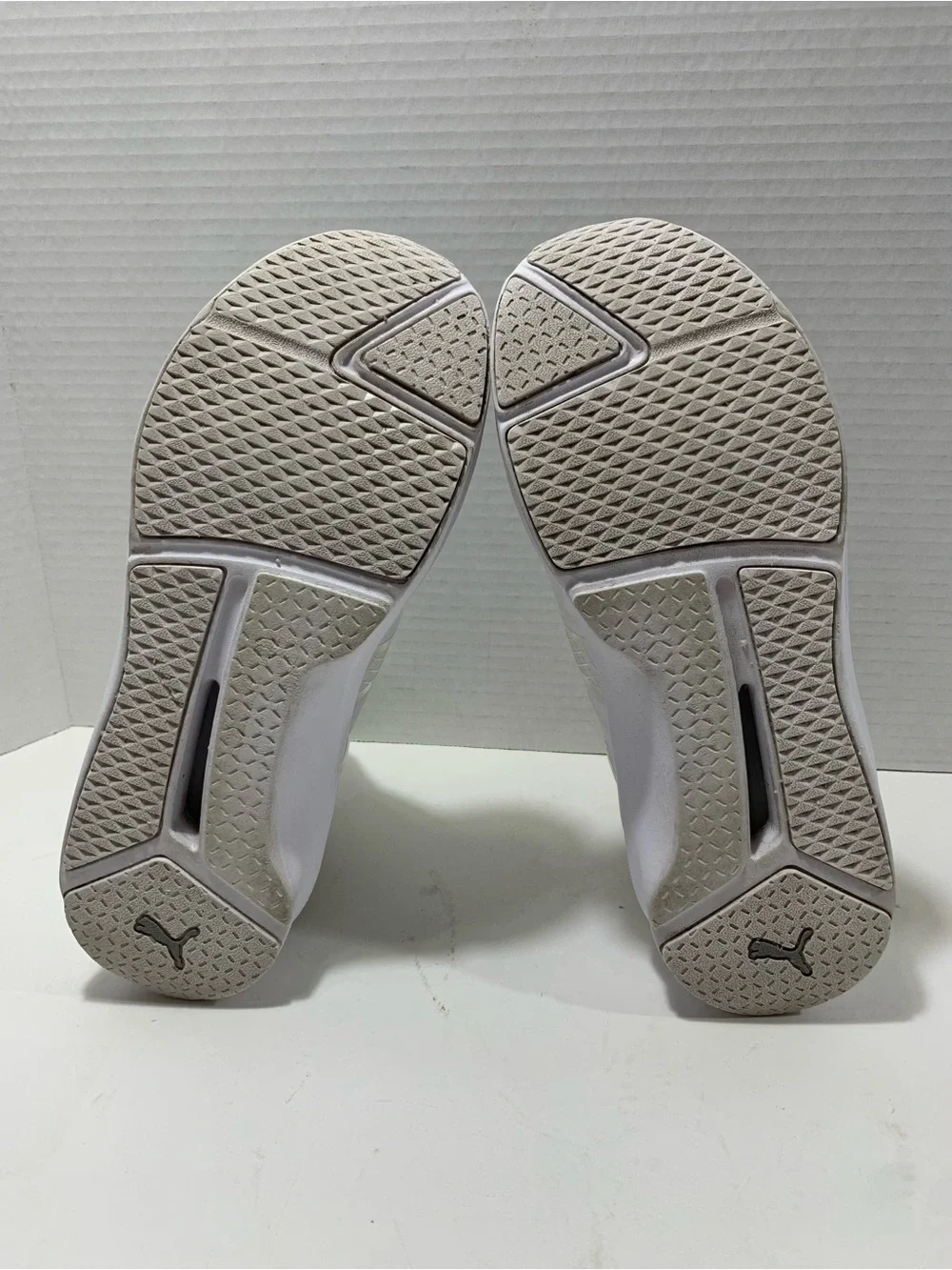 Puma Women’s White and Gray Slip-On Athletic Sneakers